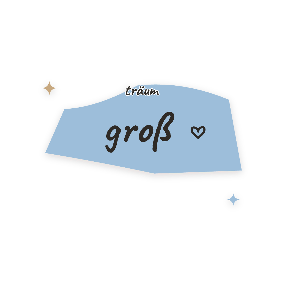 Sticker: träum groß