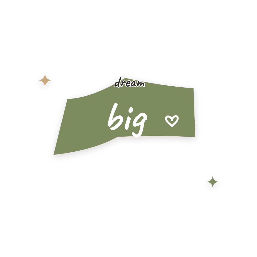 Sticker: dream big