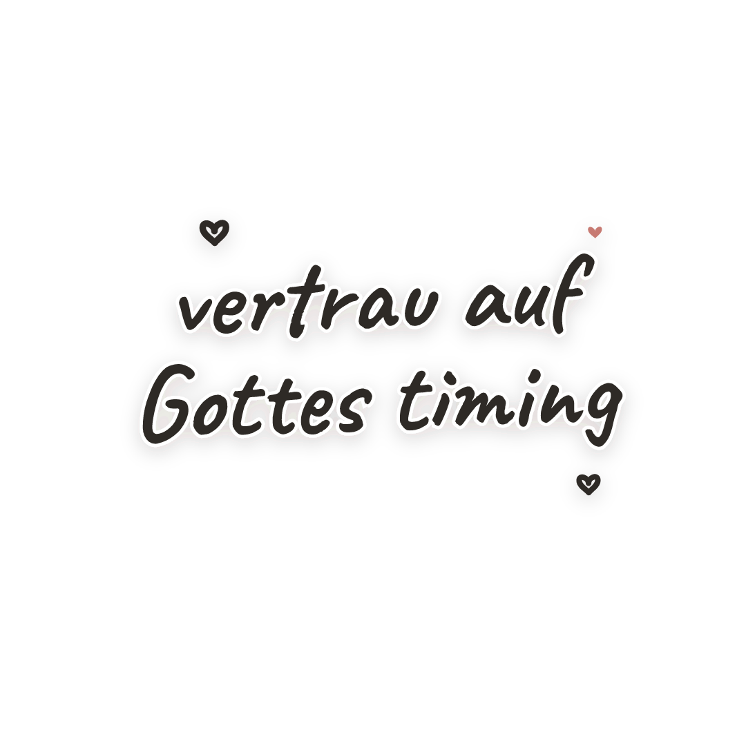 Sticker: vertrau auf Gottes timing