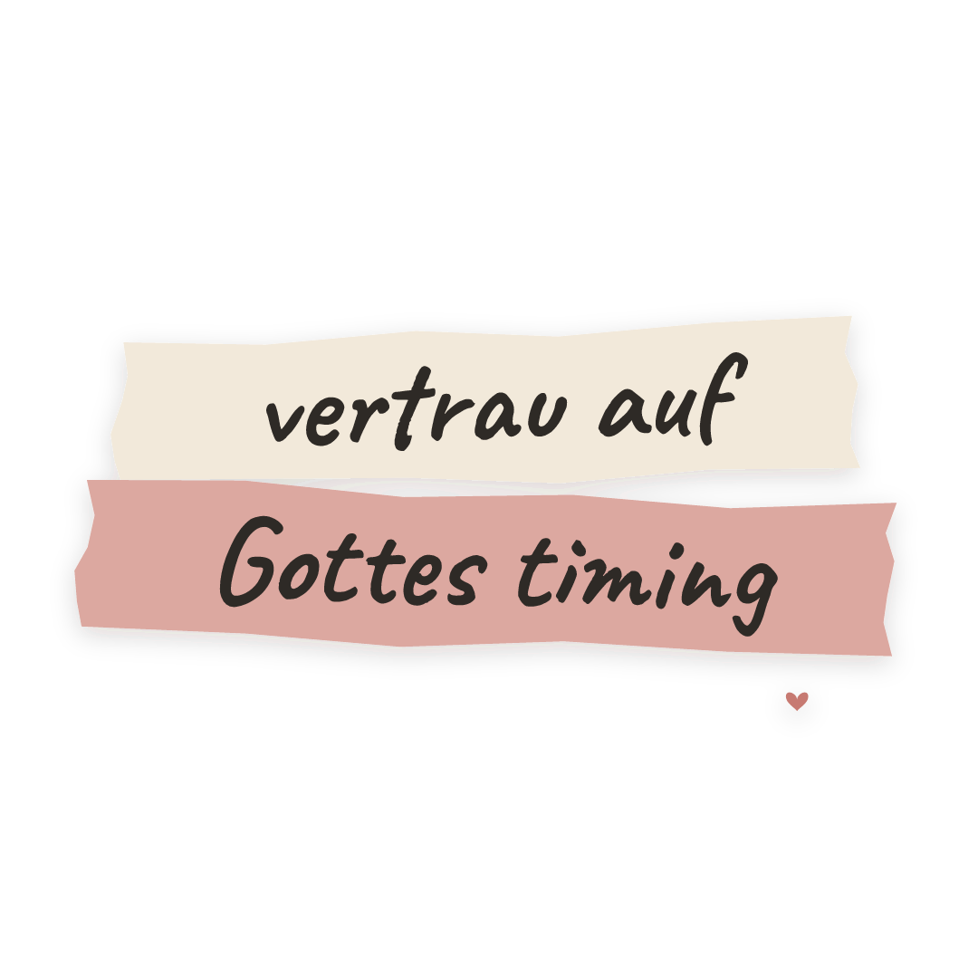 Sticker: vertrau auf Gottes timing