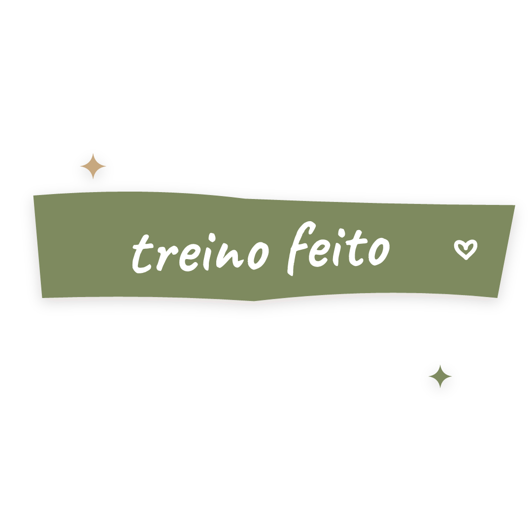 Sticker: treino feito