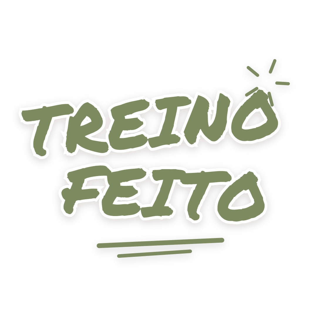 Sticker: treino feito