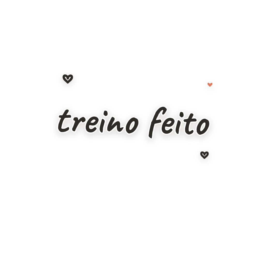 Sticker: treino feito