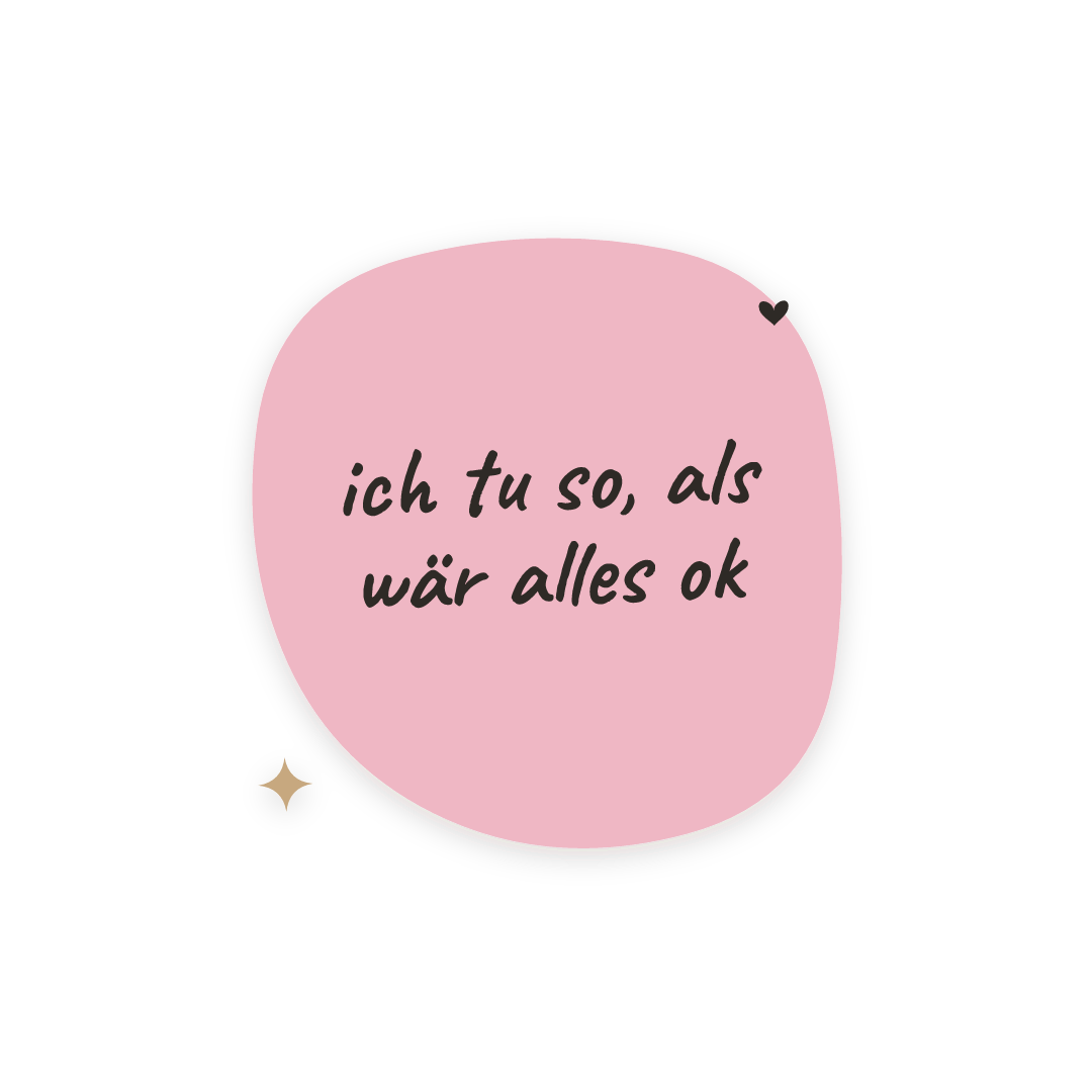Sticker: ich tu so, als wär alles ok