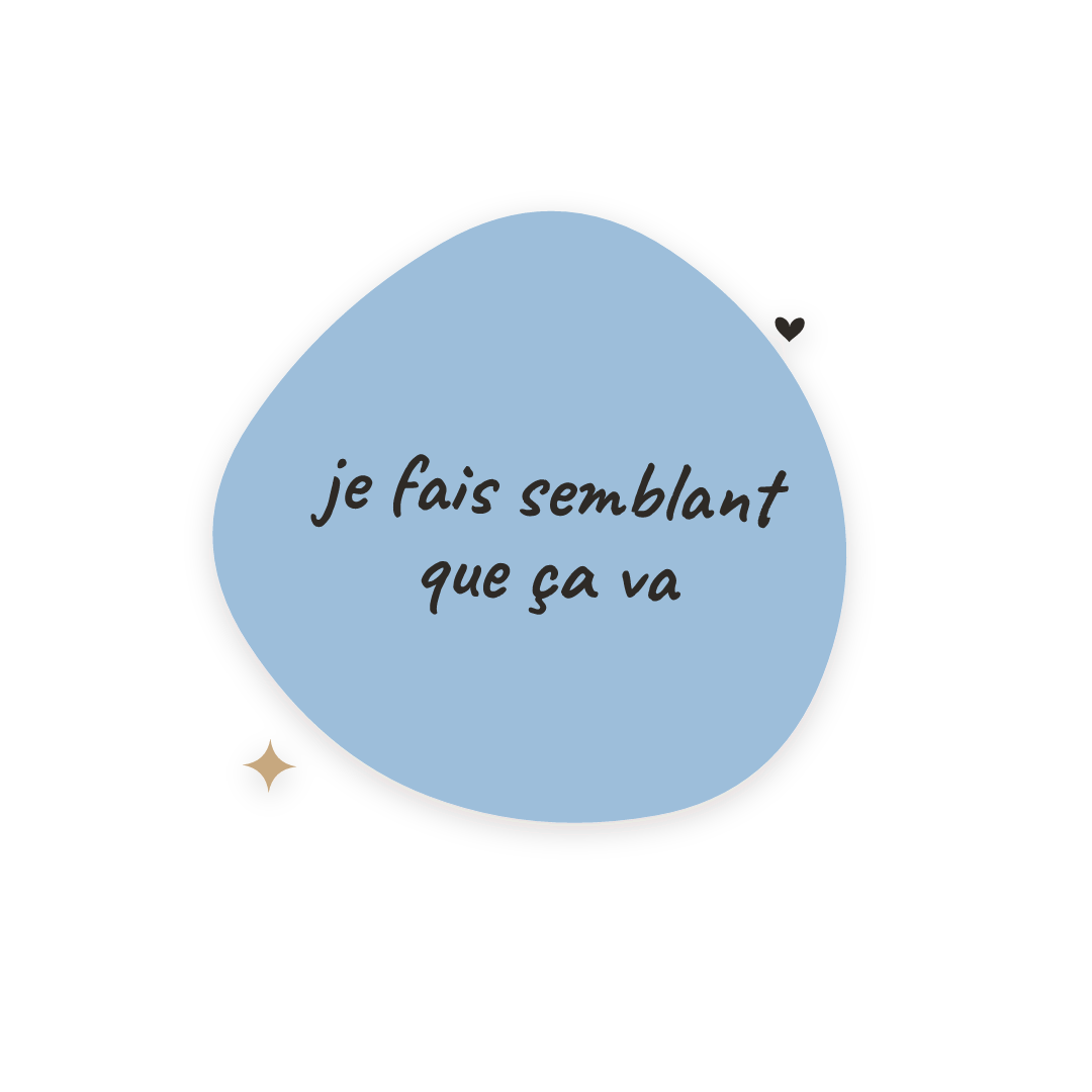 Sticker: je fais semblant que ça va