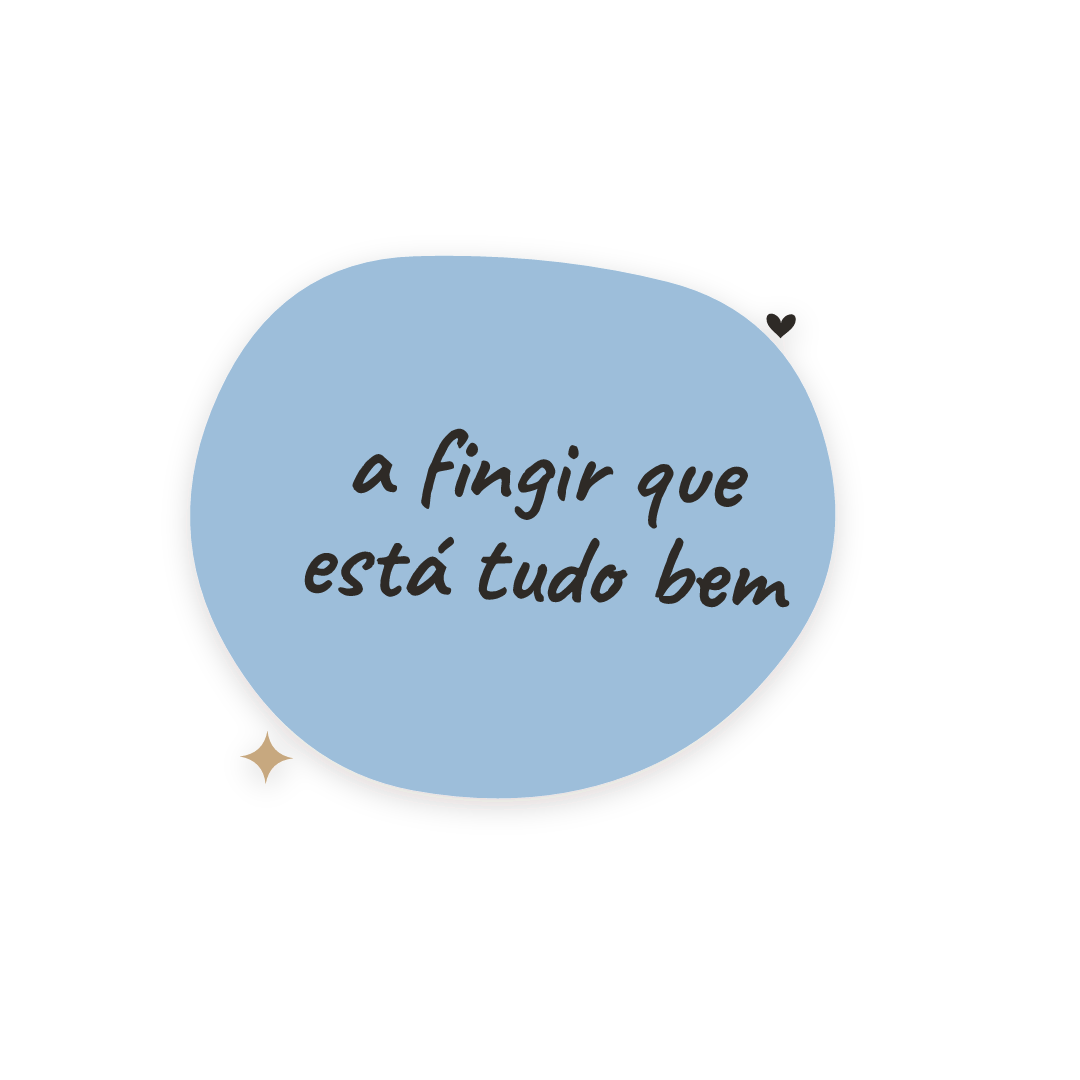Sticker: a fingir que está tudo bem