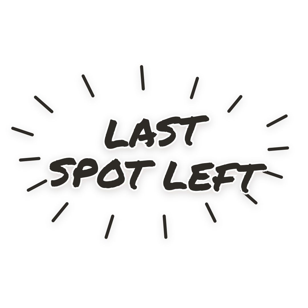 Sticker: last spot left