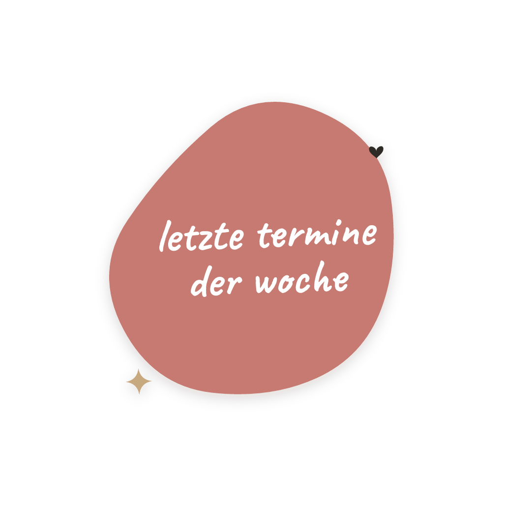 Sticker: letzte termine der woche