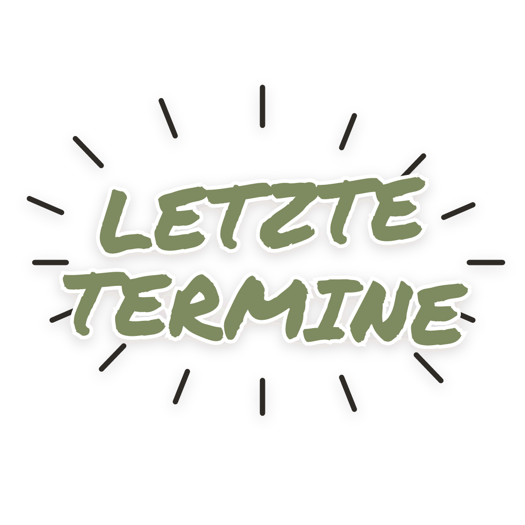 Sticker: letzte termine