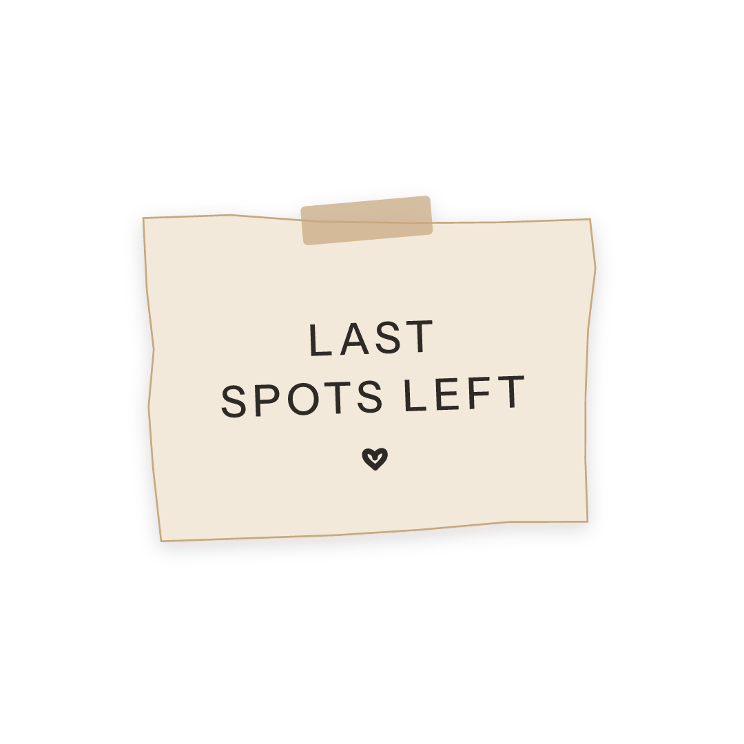 Sticker: last spots left