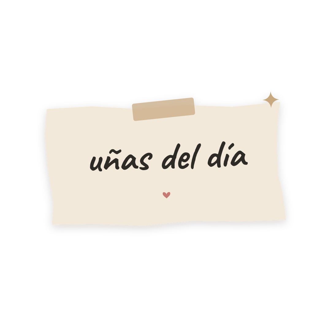 Sticker: uñas del día