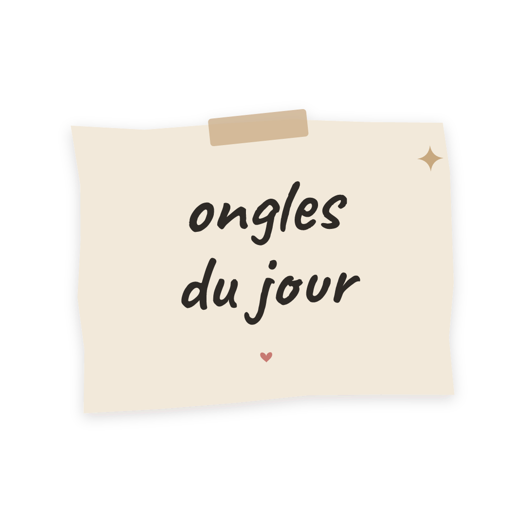 Sticker: ongles du jour