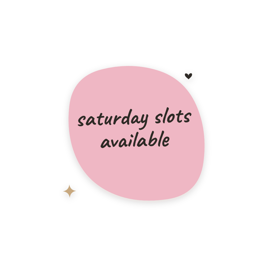 Sticker: saturday slots available